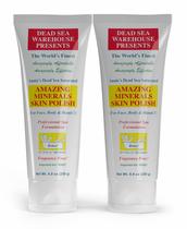 Skin Polish Dead Sea Warehouse Amazing Minerals, pacote com 2 unidades de 260 ml