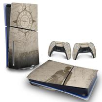 Skin PS5 Slim Adesivo Horizontal - Uncharted