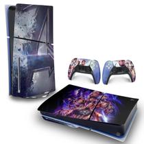 Skin PS5 Slim Adesivo Horizontal - Vingadores Ultimato Endgame