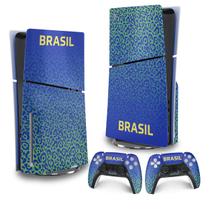 Skin PS5 Slim Adesivo Vertical - Brasil