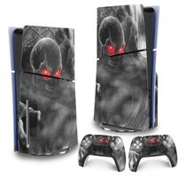 Skin PS5 Slim Adesivo Vertical - Caveira Skull