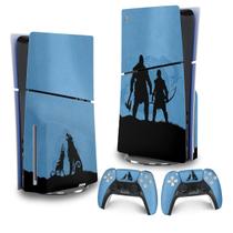 Skin PS5 Slim Adesivo Vertical - God of War Ragnarok Edition
