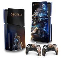 Skin PS5 Slim Adesivo Vertical - Godfall