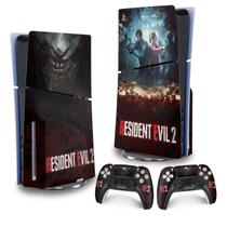 Skin PS5 Slim Adesivo Vertical - Resident Evil 2 Remake