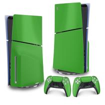 Skin PS5 Slim Adesivo Vertical - Verde