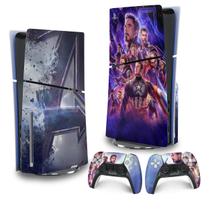 Skin PS5 Slim Adesivo Vertical - Vingadores Ultimato Endgame