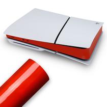 Skin PS5 Slim Central - Vermelho - Pop Arte Skins