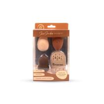 Skin Shades Klass Vough Kit 3 Esponjas + Porta Esponja Maquiagem Expansível