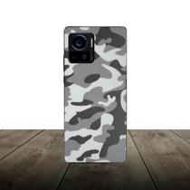 Skin Traseira CAMUFLADO CINZA para Smartphone Motorola