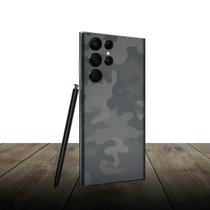 Skin Traseira CAMUFLADO PRETO para Smartphone Samsung Skin Traseira CAMUFLADO PRETO para Smartphone Samsung