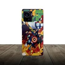 Skin Traseira MARVEL para Smartphone Motorola - Rock Space