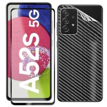 Skin Verso Fibra de Carbono para Samsung Galaxy A52S 5G + Pelicula de Vidro 3D - JV ACESSORIOS