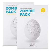 SKIN1004 Zombie Pack (2boxes - 8ea) Lave máscara facial para pele envelhecida, rugas linhas finas, poros aumentados, ressecamento, elevação e hidratação