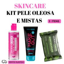 Skincare Antioleosidade Limpeza Pele Mista Kit Dermachem
