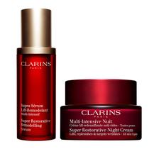 Skincare Bundle Clarins Super Restorative Night Creme e Sérum