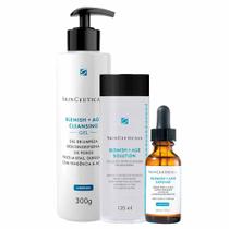 Skinceuticals Blemish Kit - Tratamento Antiacne + Sabonete Líquido Facial + Tônico Facial para Peles Oleosas e Acneicas