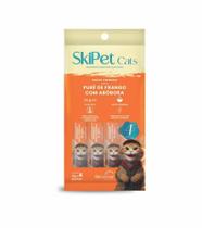 Skipet Cats Snack Cremoso Sabor Purê Frango Abóbora 4 Sachês