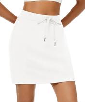 Skort de golfe Casly Lamiit 2025 para tênis atlético branco feminino Skort de golfe Casly Lamiit 2025 para tênis atlético branco feminino