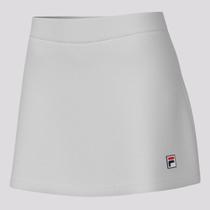Skort Fila Tennis Basic Feminino Branco e Verde Skort Fila Tennis Basic Feminino Branco e Verde