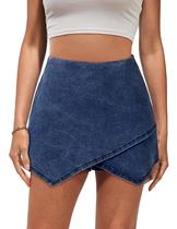 Skort luvamia Mini Jean para mulheres azul atlântico tamanho M/8-10