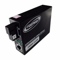 SKU FWA2111 - Conversor de Mídia RJ45 para SC Fibra Óptica SM e MM (Monomodo e Multimodo) 1FO 100MBps Lado A (Ref.: FWE2-111A)