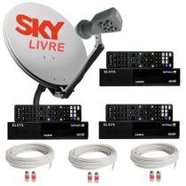 Sky Livre com 03 pontos em Full HD - Elsys