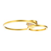 Skylight Plafon Holly Led 50w 3000k Dourado Sky-4002do