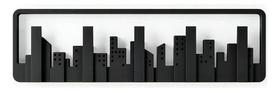 Skyline Cabideiros/ganchos De Parede Preto Umbra Cidade