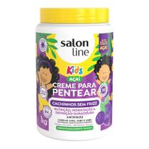 Sl creme pentear 1kg kids cachinhos sem frizz acai Sl creme pentear 1kg kids cachinhos sem frizz acai
