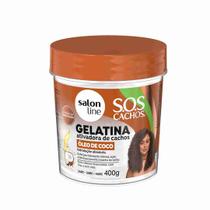Sl gelatina sos cachos 400g oleo de coco 32198