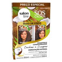 Sl kit sos cacho sh 300ml+cond 200ml oleo de coco