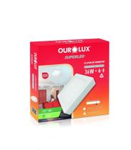 Sl Plafon Led Sobrepor 36w Biv 6400k Quadrado - Ourolux Sl Plafon Led Sobrepor 36w Biv 6400k Quadrado - Ourolux