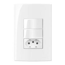 Sleek Interruptor 2 t Simples + 1 Tomadas 2p+t 10a Sleek Interruptor 2 t Simples + 1 Tomadas 2p+t 10a