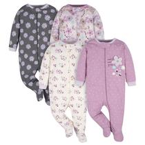 Sleep 'N Play Macacão Gerber para Bebês Meninas Jardim Lavanda 3-6M