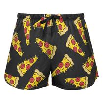 Sleep Shorts JHKKU, pijamas femininos macios com estampa de pizza L Sleep Shorts JHKKU, pijamas femininos macios com estampa de pizza L