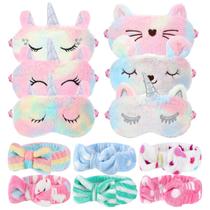 Sleepover Party Favors, máscara de pelúcia e bandana Yinder Unicorn Sleepover Party Favors, máscara de pelúcia e bandana Yinder Unicorn