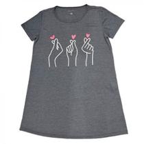 Sleepshirt m/c, em malha poliester com viscose, ref k439 dorama p Sleepshirt m/c, em malha poliester com viscose, ref k439 dorama p