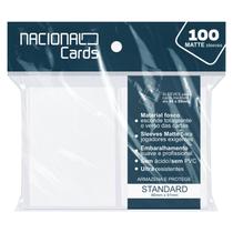 Sleeve Matte Standard Branco Nacional Cards - Protetor cartas Magic Pokémon