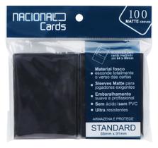 Sleeve Matte Standard Preto Nacional Cards - Magic Pokémon