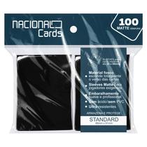 Sleeve Matte Standard Preto Nacional Cards - Protetor cartas Magic Pokémon