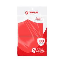 Sleeve Shield Central 100 Un. Magic Pokemon 66 X 91 Mm Top matte - Vermelho