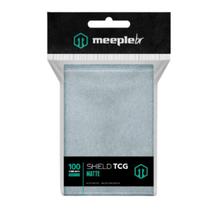 Sleeve Shield Tcg Matte: Prata - Meeple Br Sleeve Shield Tcg Matte: Prata - Meeple Br