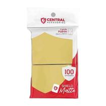 Sleeves Central Shield Matte Amarelo Pastel Padrao Standard