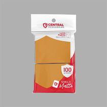 Sleeves Central Shield - Matte: Laranja Pastel