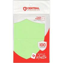 Sleeves Central Shield Matte Verde Pastel Standard Padrão