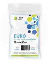 Sleeves Euro 59 x 92 mm Blue Core - Meeple Virus