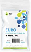 Sleeves Euro 59 x 92 mm (Blue Core)