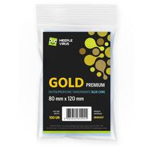 Sleeves Gold Premium 80 x 120 Blue Core - Meeple Virus Sleeves Gold Premium 80 x 120 Blue Core - Meeple Virus