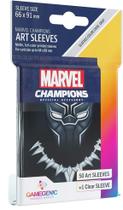 Sleeves Marvel Champions Pantera Negra 66x91mm 50 un Sleeves Marvel Champions Pantera Negra 66x91mm 50 un