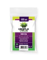 Sleeves Mini USA (41x63mm) - 100 UNIDADES MEEPLE VIRUS